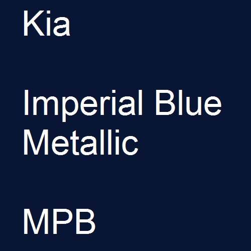 Kia, Imperial Blue Metallic, MPB.